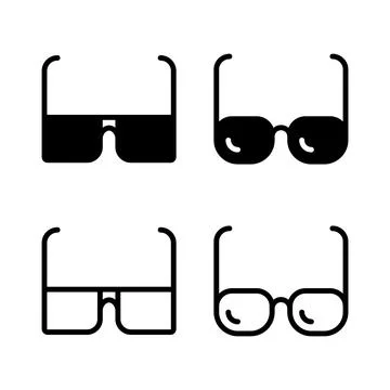Glasses icon vector illustration. Glasses sign and symbol Stock Illustration
