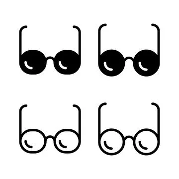 Glasses icon vector illustration. Glasses sign and symbol Stock Illustration