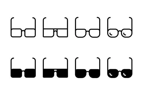 Glasses icon vector illustration. Glasses sign and symbol Stock Illustration