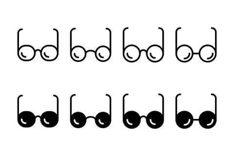 Glasses icon vector illustration. Glasses sign and symbol Stock Illustration