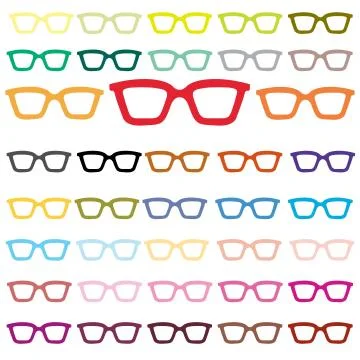 Glasses Illustrazione stock