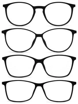 Glasses isolated on white background Foto stock