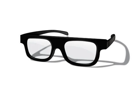 Glasses isolated on white background. Vector realistic design element. Stock Illustration