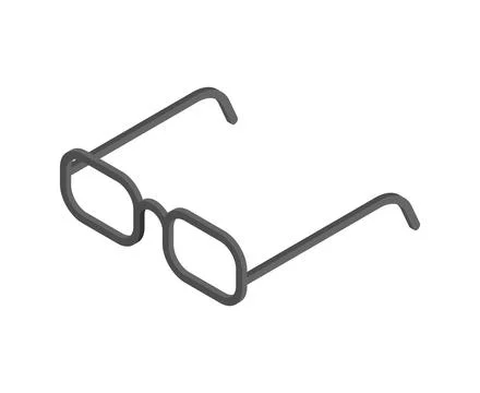 Glasses isometric style isolated. spectacles Vector illustration Stock Illustration