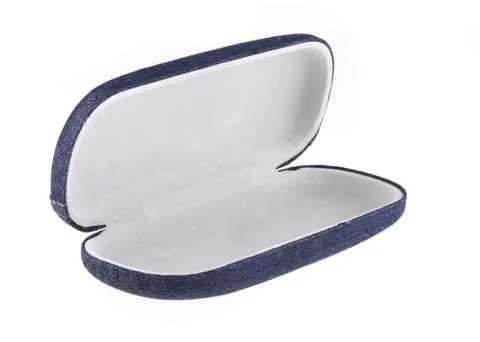 Glasses jeans case isolated Stock Photos