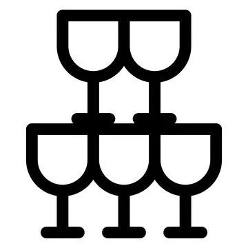 Glasses line icon vector illustration isolated on white background Stock Illustration