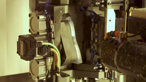 Glasses manufacturing. Fully automatic machine manufactures glasses Vídeos de archivo 293123599