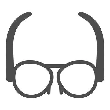 Glasses with original frame solid icon, ophtalmology concept, eyeglasses イラスト素材