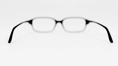 Glasses out of focus except the tip of the temples where closest to the viewer Stock Illustration
