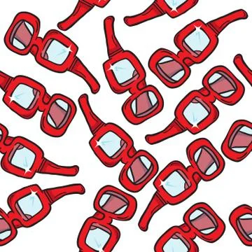 Glasses pattern Stock Illustration