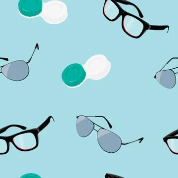 Glasses pattern Illustrazione stock