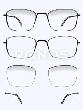 Glasses PSD Template