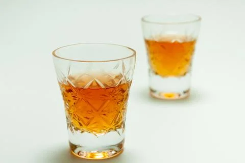Glasses with rum Stock Photos
