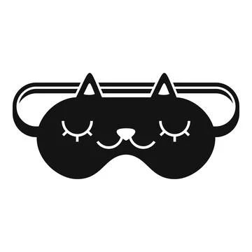 Glasses sleeping mask icon, simple style Stock Illustration