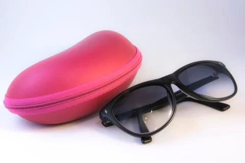 Glasses with studio lighting Stock Photos