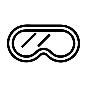 Glasses for the study icon vector. Isolated contour symbol illustration Stock Illustration