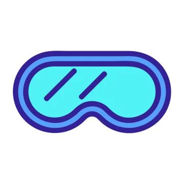 Glasses for the study icon vector. Isolated contour symbol illustration Stock Illustration