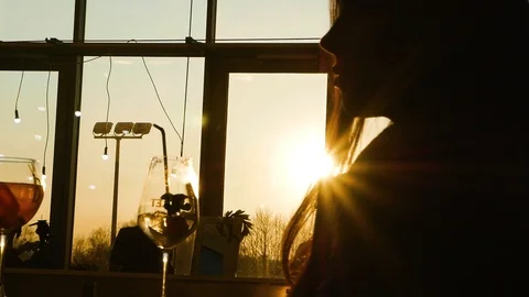 Glasses at sunset Stock Footage 105501159