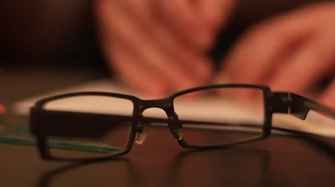 Glasses on the table Stock Footage 35120761