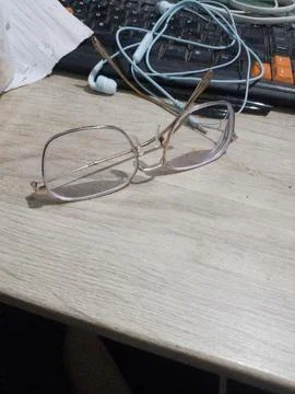 Glasses on a table Foto stock