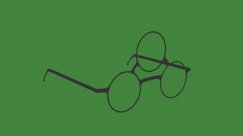 Glasses with third eye. Illustrazione stock