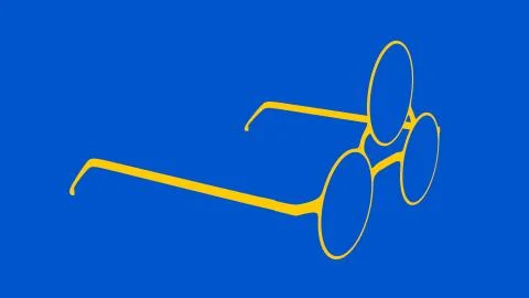 Glasses with third eye. Stock Illustration