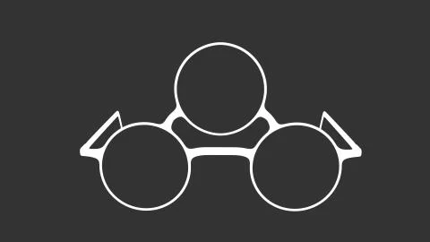 Glasses with third eye. Stock Illustration