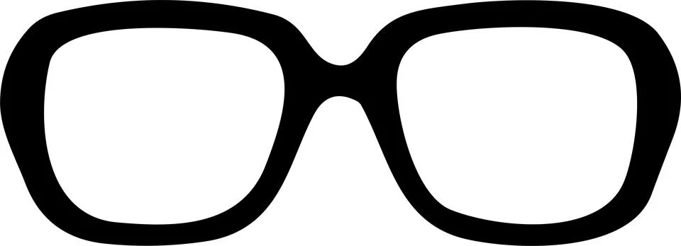 Glasses. Vector glasses model icon. Sunglasses, glasses, Silhouette. Stylis.. Stock Illustration