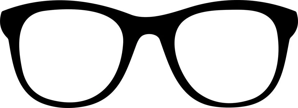 Glasses. Vector glasses model icon. Sunglasses, glasses, Silhouette. Stylis.. Stock Illustration