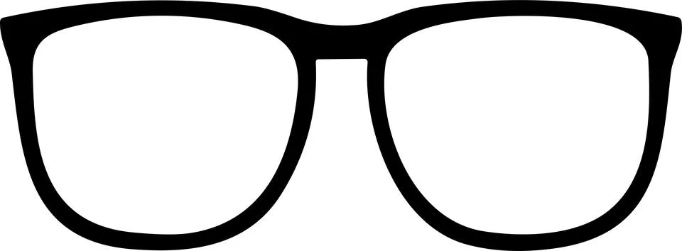 Glasses. Vector glasses model icon. Sunglasses, glasses, Silhouette. Stylis.. Stock Illustration