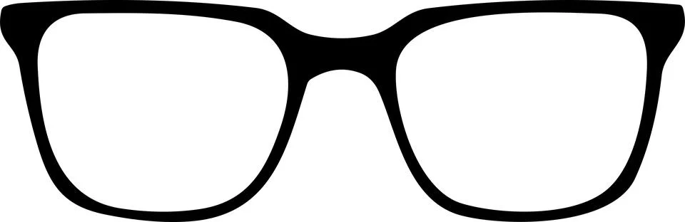 Glasses. Vector glasses model icon. Sunglasses, glasses, Silhouette. Stylis.. Stock Illustration
