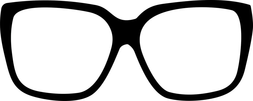 Glasses. Vector glasses model icon. Sunglasses, glasses, Silhouette. Stylis.. Stock Illustration