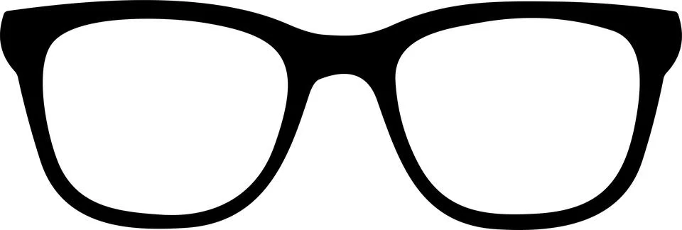 Glasses. Vector glasses model icon. Sunglasses, glasses, Silhouette. Stylis.. Stock Illustration
