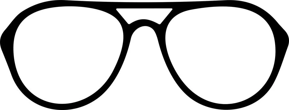 Glasses. Vector glasses model icon. Sunglasses, glasses, Silhouette. Stylis.. Stock Illustration