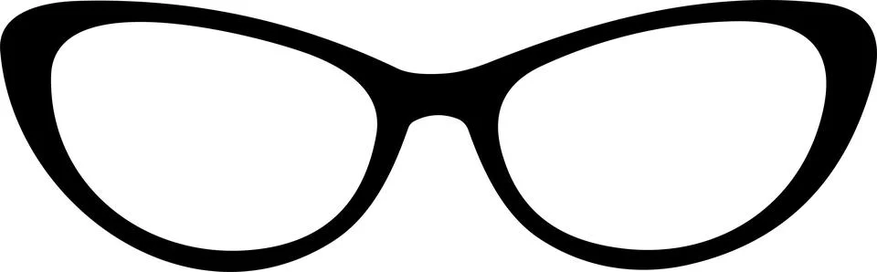 Glasses. Vector glasses model icon. Sunglasses, glasses, Silhouette. Stylis.. Illustration