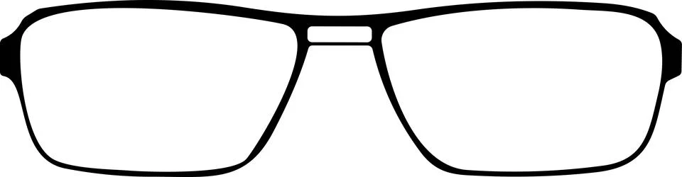 Glasses. Vector glasses model icon. Sunglasses, glasses, Silhouette. Stylis.. Stock Illustration