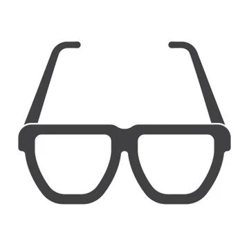 Glasses Vector Icon Stock Illustration
