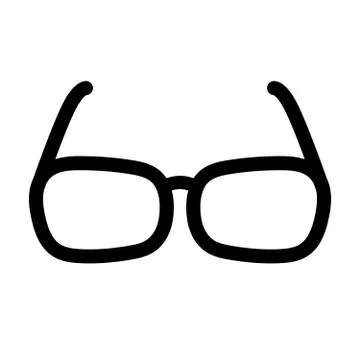 Glasses vector icon Stock Illustration