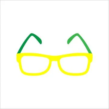 Glasses vector icon. Simple isolated symbol EPS 10. Stock Illustration