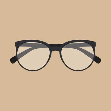 Glasses vector illustration. Flat design Stock Illustration