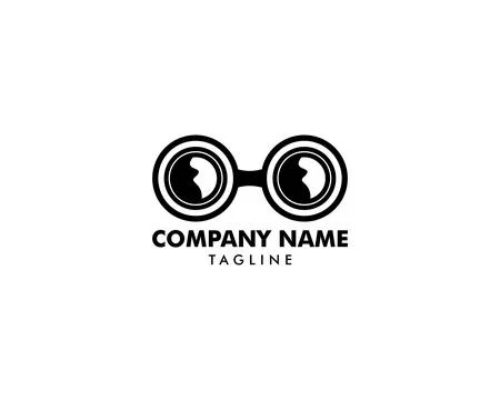 Glasses Vector Logo Design Elements Stock Illustration
