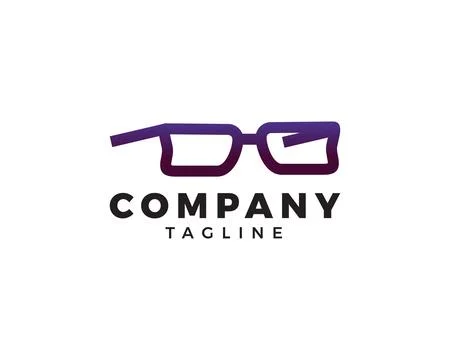 Glasses Vector Logo Design Elements Stock Illustration