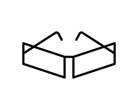 Glasses vector logo. Illustration on white background. Stock Illustration
