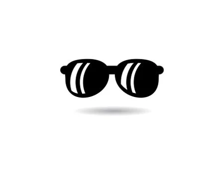 Glasses vector symbol icon Stock Illustration
