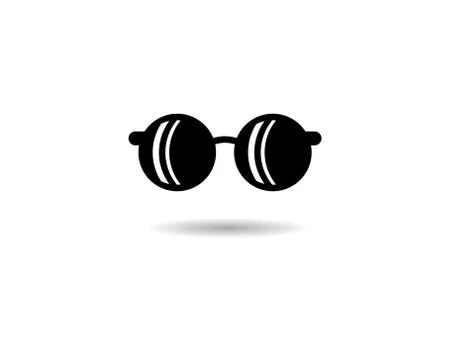 Glasses vector symbol icon Stock Illustration
