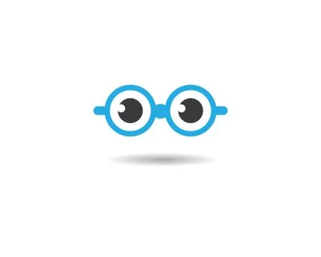 Glasses vector symbol icon Stock Illustration