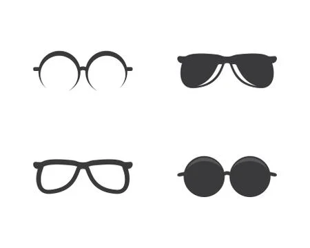 Glasses vector symbol icon Stock Illustration