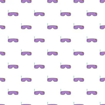 Glasses for virtual reality pattern, cartoon style 스톡 일러스트