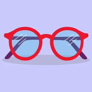 Glasses for vision in a flat design. Illustrazione stock