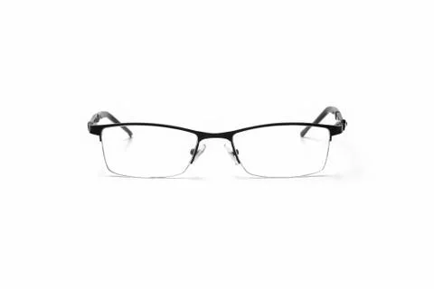 Glasses for vision on a white background isolate macro Stock-Fotos